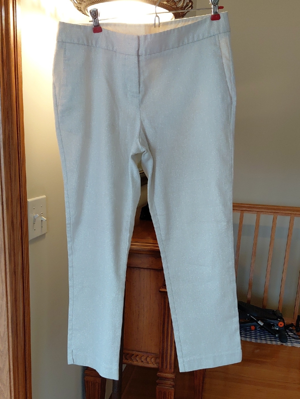 Worthington Cream Cropped Ankle Dress Pants